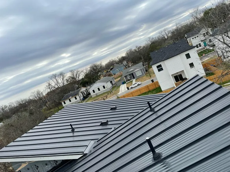 Standing seam metal roof panels with vents for Skylight Repair in Homer Glen